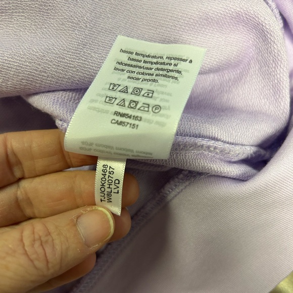 Tommy Hilfiger Women's Size 0X  Palm Desert Casual‎ Lavender Sweatshirt NWT - Picture 7 of 9